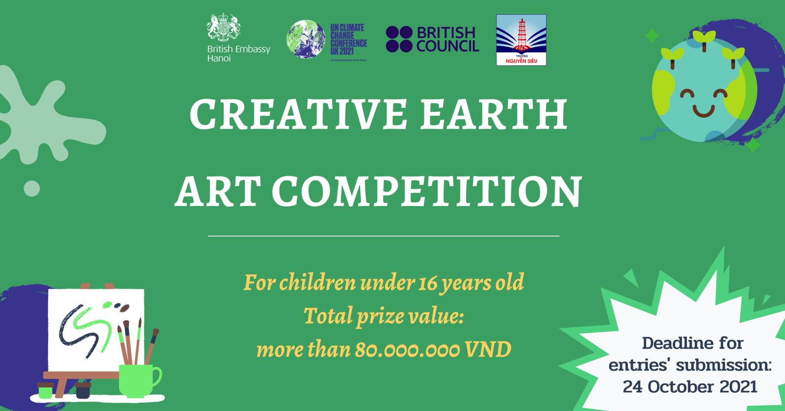 Launch the Drawing Contest "Creative Earth" With the British Embassy in Vietnam